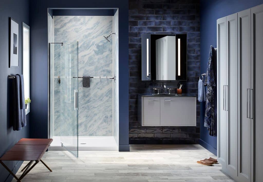 Home Smart Industries is the Kohler LuxStone Shower Dealer in PA, NJ, DE & MD. Kohler Walk-In Shower Safety Showers Barrier-free Showers Certified In (3)