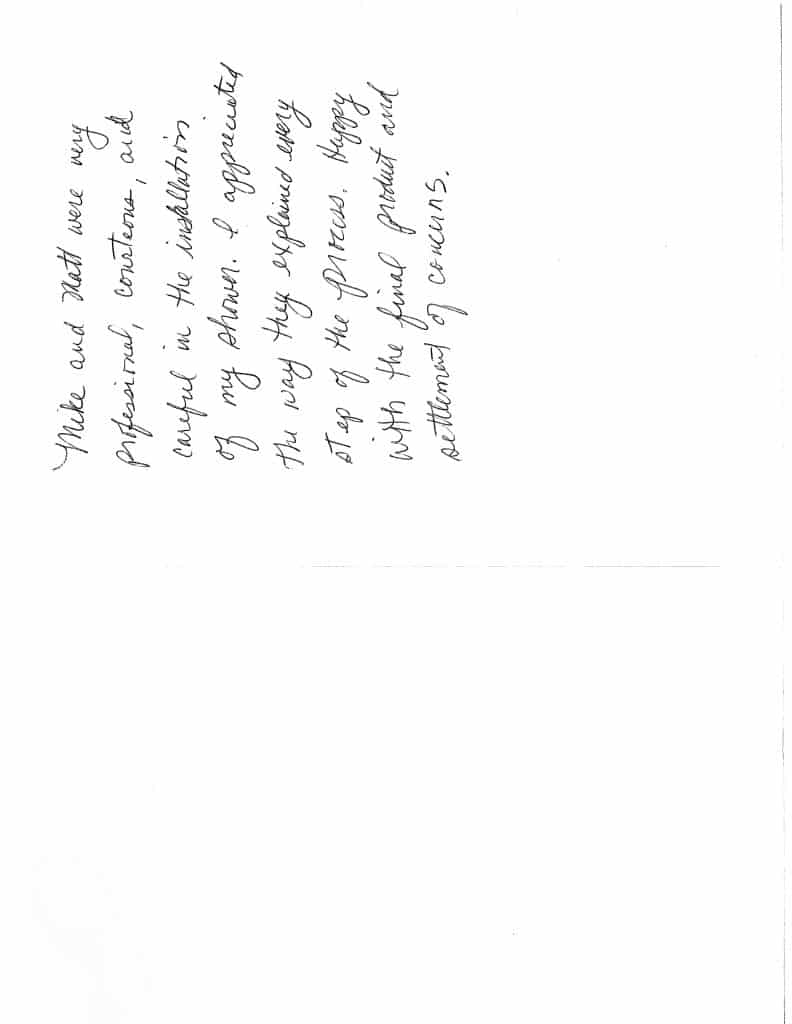 before img https://www.homesmartind.com/wp-content/uploads/2022/04/Kohler-LuxStone-SHower-Waretown-NJ-Customer-handwritten-note-2022-9-792x1024.jpg